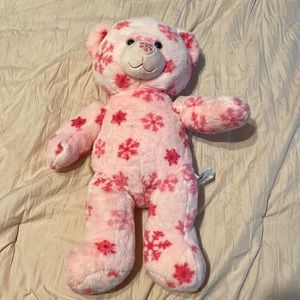 Pink snowflake build a bear plush